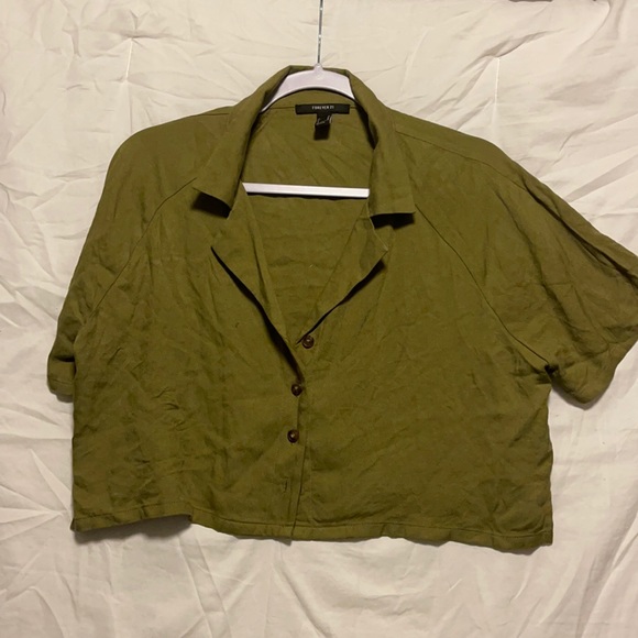 Forever 21 cropped blouse - Picture 1 of 1